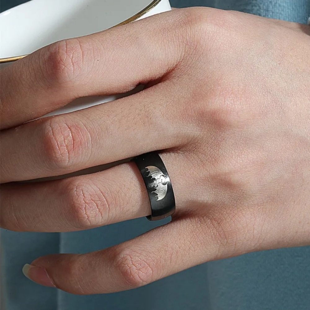 Punk Dragon design ring - Picture 2 of 6